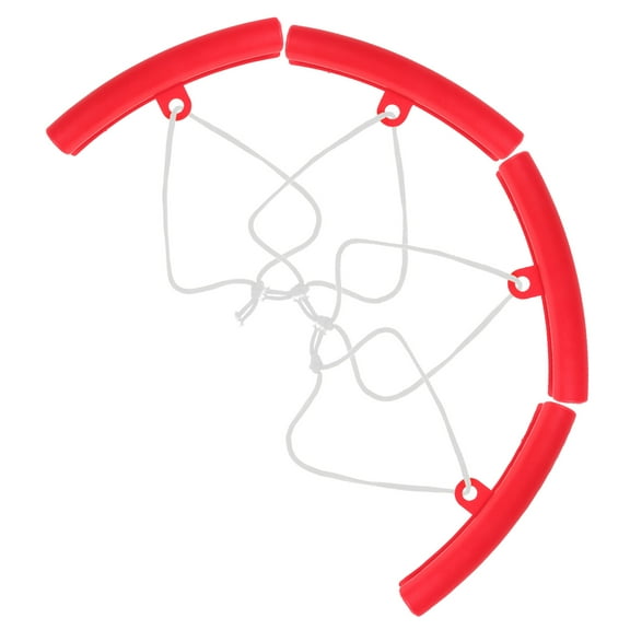 Raindrops Rim Protector Ring Red Plastic for Vehicle Maintenance 14.50X3.00X1.20CM