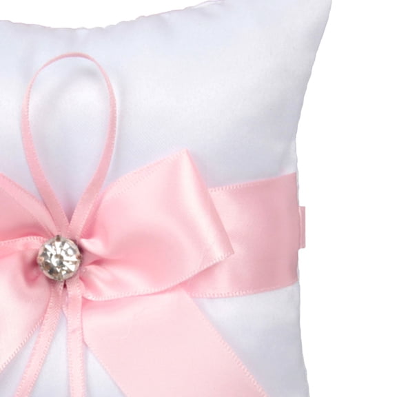 Raindrops  Ring Cushion for Wedding Decorative Pillow Party Caring Bearer Bride Pink