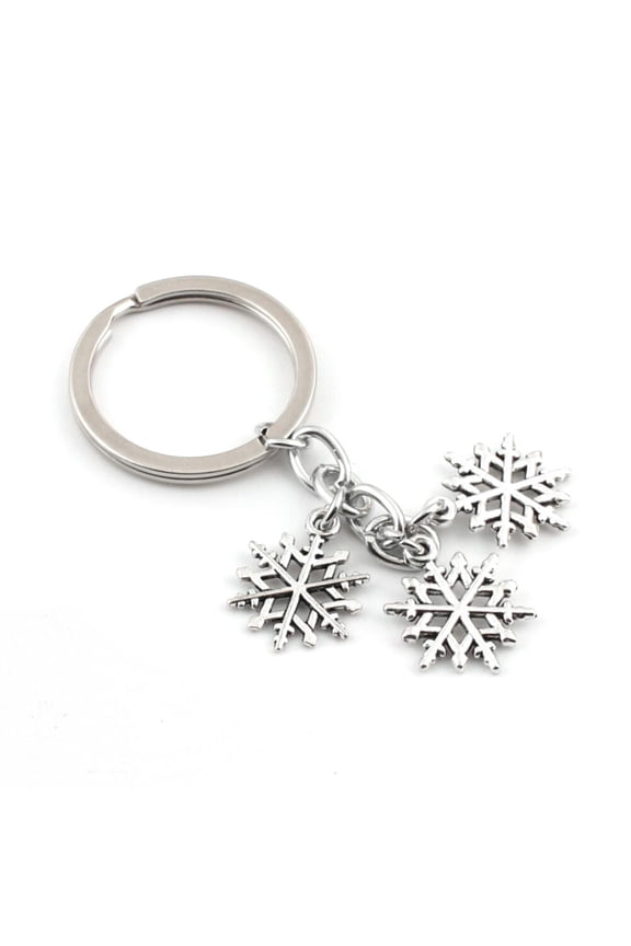 Ring Snowflake Keychain for Decoration Durable Man Travel