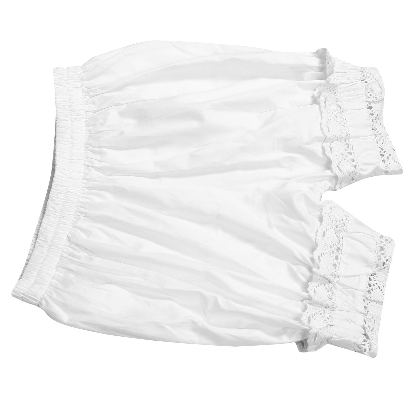 Vintage White Cotton Bloomers for Lolita , Romantic Style Undergarments for Dress Up and Special Occasions