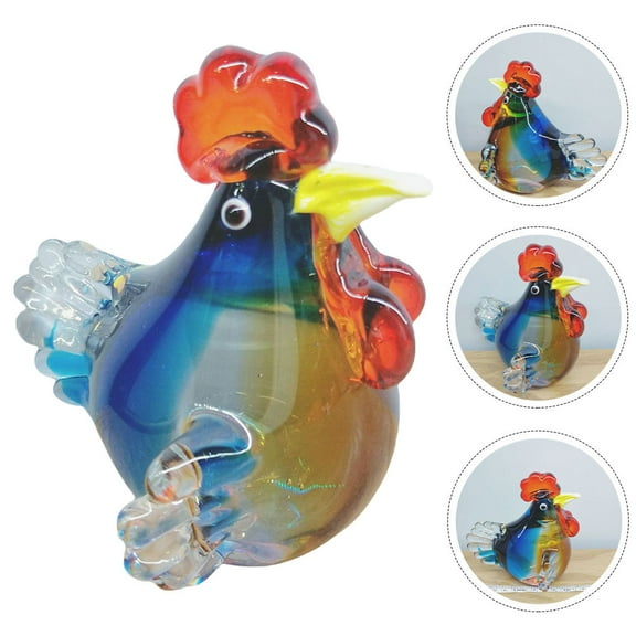 Raindrops  Rooster Ornament House Decor Decorations Figurine Dining Room Table Cock Child