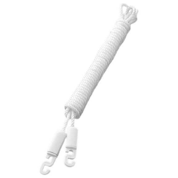 Raindrops  Rope Clothes Line Kit Clothing Outdoor Clothesline Travel White
