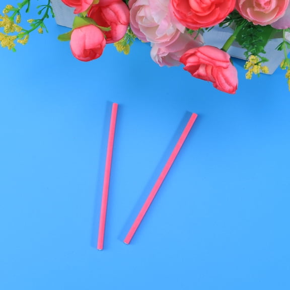 Raindrops Cake Pops Sticks Rosy 100Pcs 3.9x0.14x0.14in