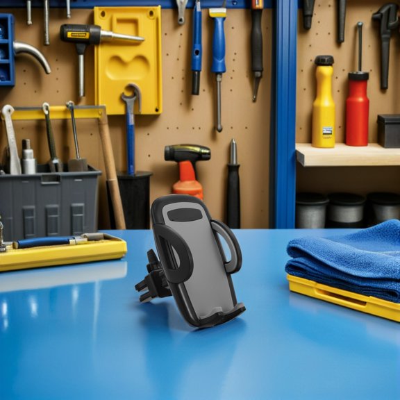 Raindrops Car Vent Mobile Phone Holder with Rotatable Stand Space Saving Vehicle Mount