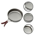 thumbnail image 1 of Raindrops Round Bottom Camping Frying Pan Non-Stick Aluminum Alloy Outdoor Cookware for Hiking, Backpacking, and Travel - 1 Pack, 1 of 8