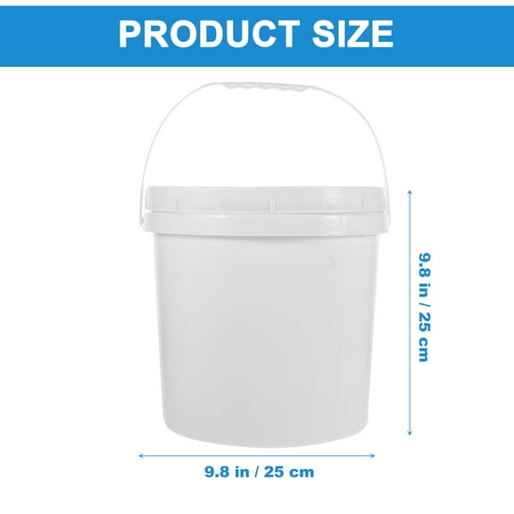 Raindrops Round Bucket 9L Pigment Container Multi-functional Bucket For Painting Liquid