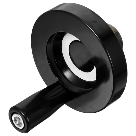 Raindrops Round Hand Wheel with Handle Machine Accessories Handles Black