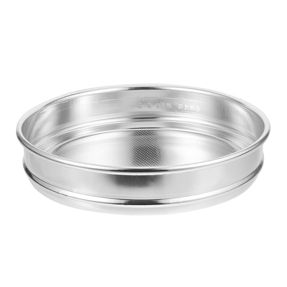 Raindrops Round Metal Mesh Sieve for Rice, Grain, and Kitchen Use - Household Strainer and Fine Mesh Filter