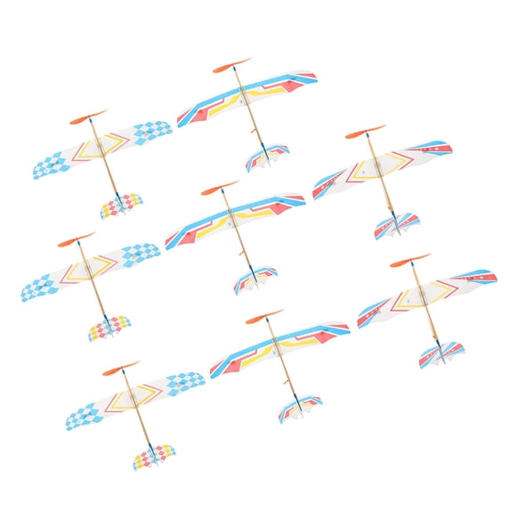 Band Playing Sticker Raindrops Rubber Band Powered Airplane Models for Playing Fun and ...