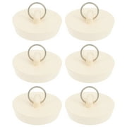 Raindrops Rubber Sink Stoppers 6 Pack 2" with Hanging Ring