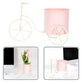 thumbnail image 1 of Raindrops Rustic Metal Bike Plant Stand for Storage Use Pink Color Adds Charm to Home Decor 7.5"x4.3", 1 of 8