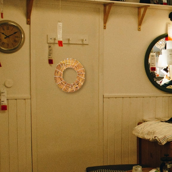 Raindrops Rustic Natural Straw Wreath Base Grapevine Wreath for Crafts for DIY Holiday Wreaths and Seasonal Door Garland Decorations