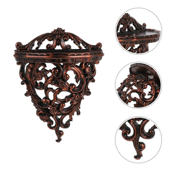 Raindrops Rustic Wood Floating Shelves Farmhouse Style Hanging Corner Shelf Decorations Antique Wall Display Ledges Brackets For Bedroom Living Room Hallway Office