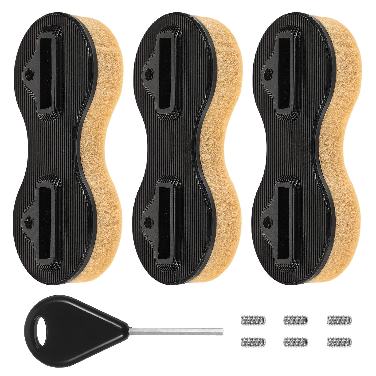 Raindrops SUP Fin Replacement Plastic Fin Box for Surfing 1 Set Black 3 ...