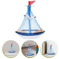 thumbnail image 1 of Raindrops Multi Colored Wooden Sailboat Decorative Figurine for Home and Office Tabletop Decor 7.5 Inches, 1 of 8