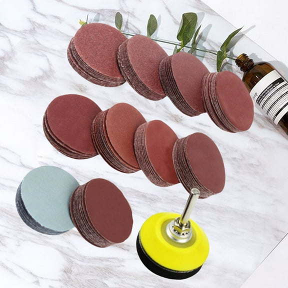 Raindrops Die Grinder Sanding Disc Assorted Color 100 Pcs 2 Inch Synthetic Material