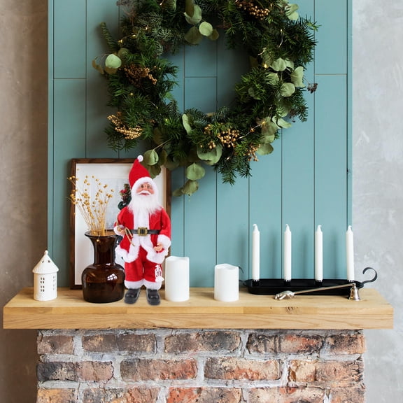 Raindrops 1Pc Christmas Ornaments Set Red Plastic Decoration Gift for Shopping Mall 13.4*5.9in