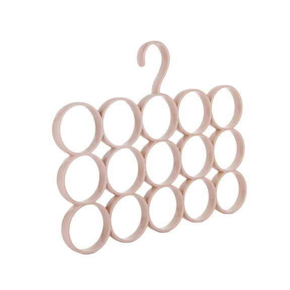 Raindrops Scarf Display Rack 1Pack Pink Plastic Minimalist Organizer For Closet