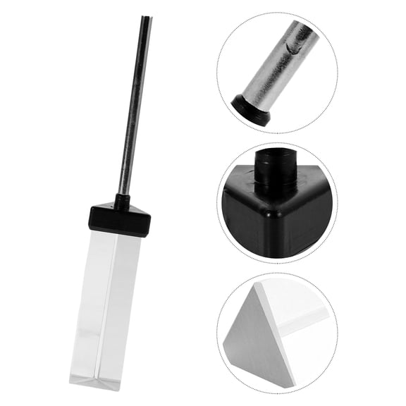 Raindrops Science Classroom Optical Device Optical Glass Triangular Prism for Light Spectrum and Refraction Experiments Physics Education Tool