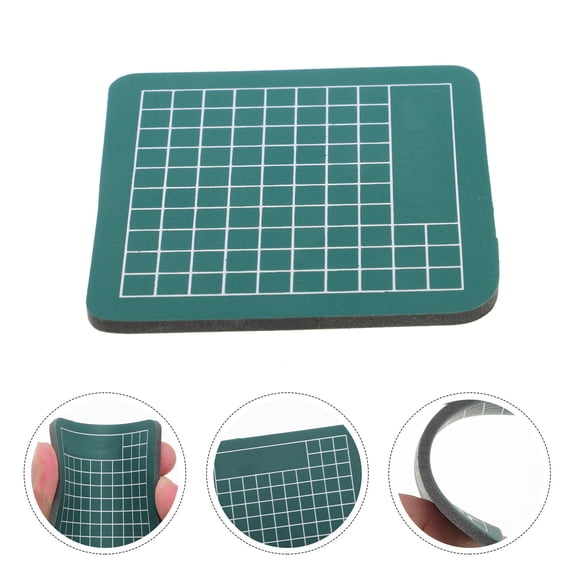 Raindrops Scrapbooking Cutting Mat Green Durable Non Slip PVC Board for Crafting Projects