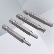FOMIYES Triangle Head Screwdriver Set, Plated Silver, Durable and Magnetic for Repair Use, 4Pcs