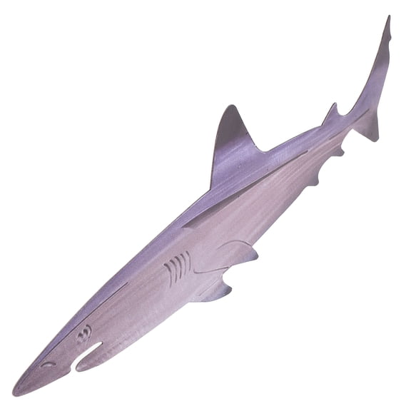 Raindrops Sculpture Shark Pendant Backyard Decoration Wall Art Office