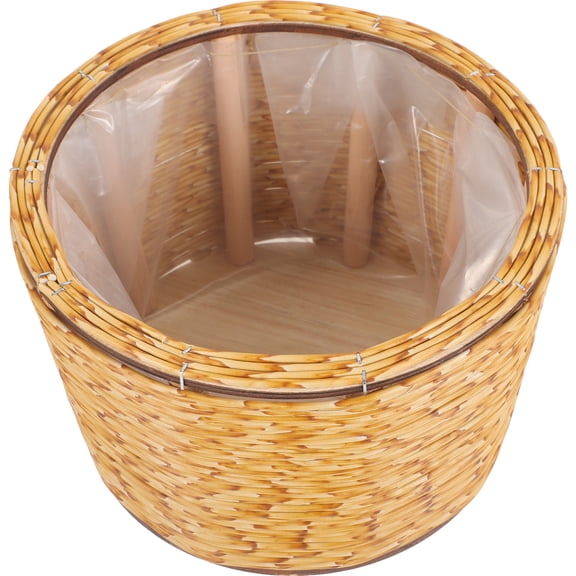 USHOBE Hand Woven Planter Basket Brown Decorative for Indoor Plants