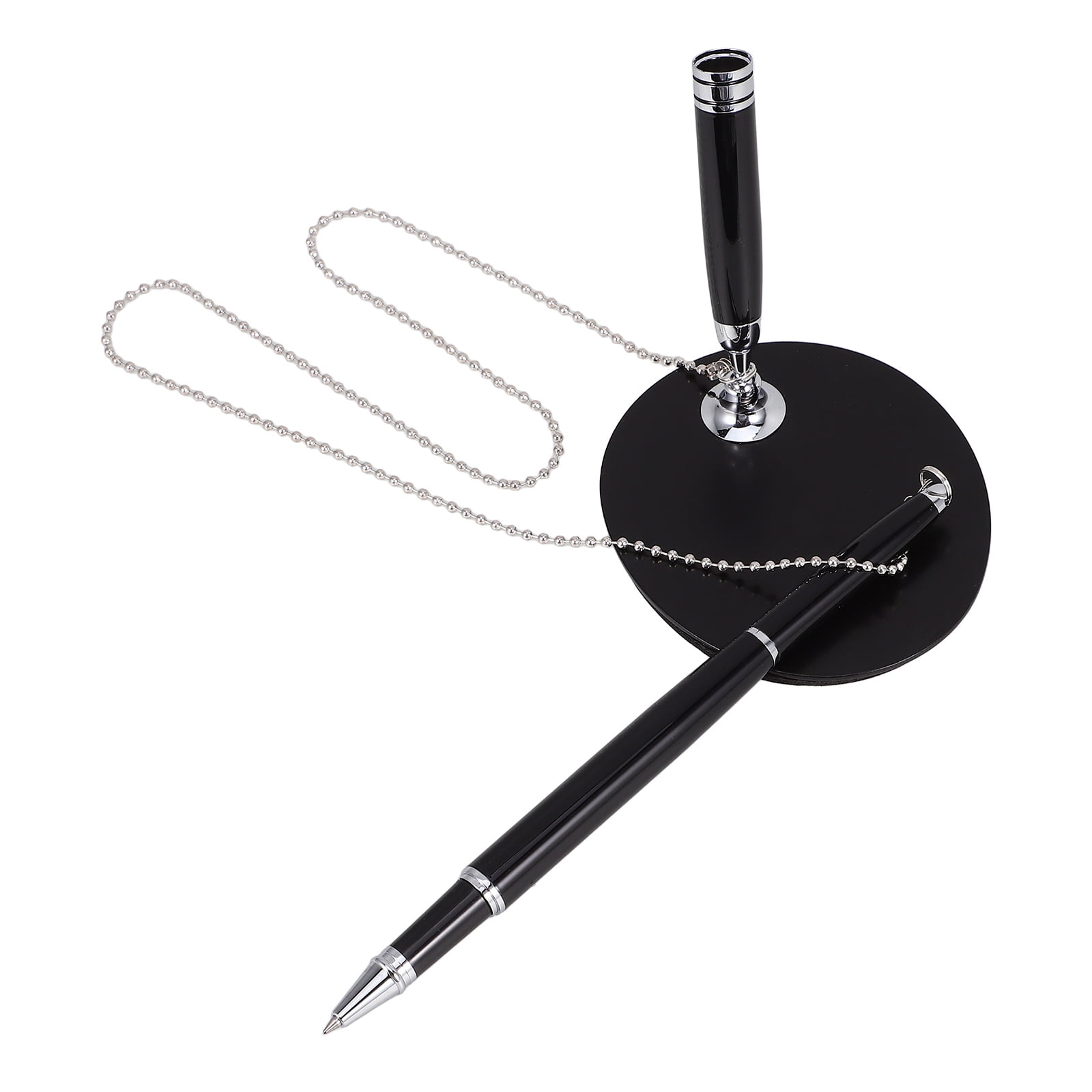 Raindrops Secure Counter Pen With Chain Desktop Gel Ink Pen Security ...