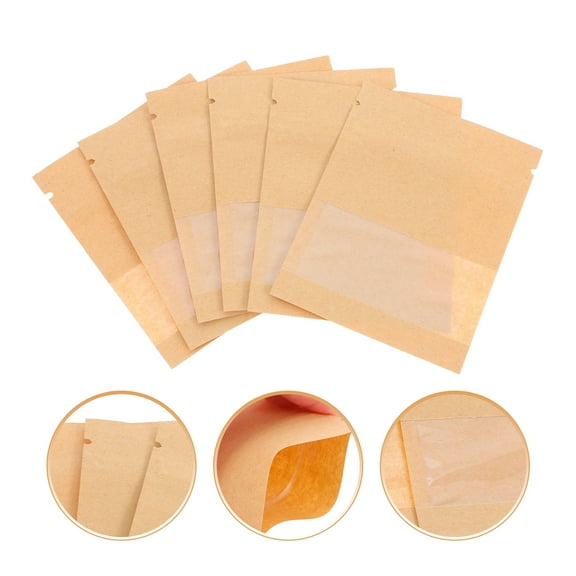 Raindrops Seed Storage Organizer with Sealable Kraft Paper Envelopes for Garden Vegetable Seeds Khaki 100pcs