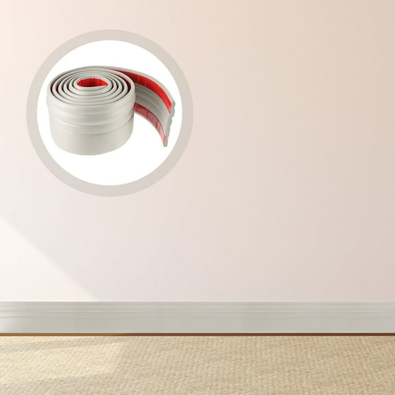 Raindrops Self-adhesive Baseboard Strips Covers Existing Office Baby Grey