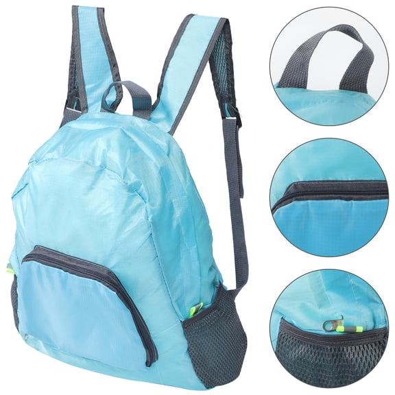 Raindrops Repellent Nylon Travel Backpack with Spacious Main Compartment
