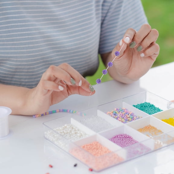 Raindrops Set of 100 Multi-functional Loose Beads with Sparkling Design for Bracelet Decoration and Outdoor Activities