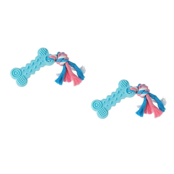 Raindrops Set of 2 Dog Toys Dog Stress Relief Toy 17.00X4.00X1.50CM Blue