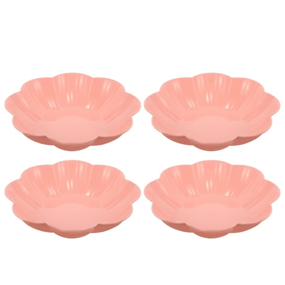 Raindrops Set of 2 Flower Shaped Plates Serving Platter Plum Blossom Fruit Snack