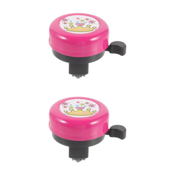 Raindrops Set of 2 Handlebar Bell Bike Bells Scooter Basket White Toddler Rosy
