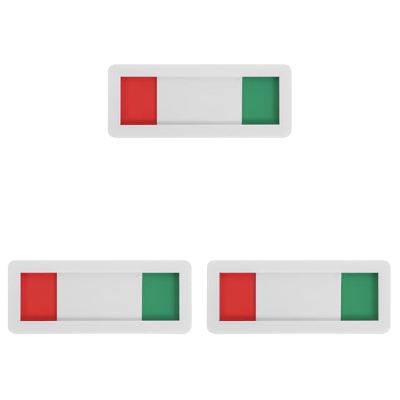 Raindrops Set of 3 Yes No Slider Indicator Signs for Status Display and Control