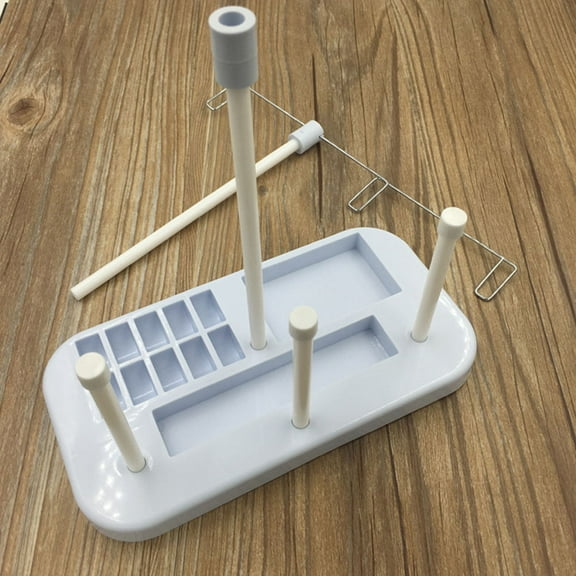 Raindrops Sewing Spool Holder Embroidery Thread Organizers Machine Stand Blue