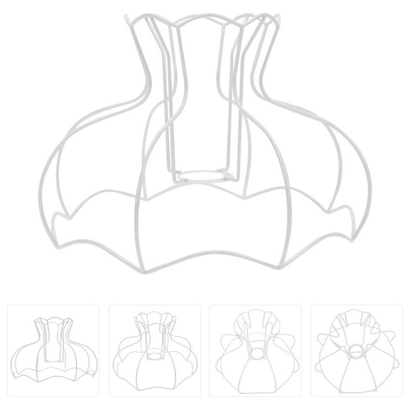 Raindrops Shade Holder Lamp Frame Cage Lampshade Frames Wire to Vintage Light Fixture