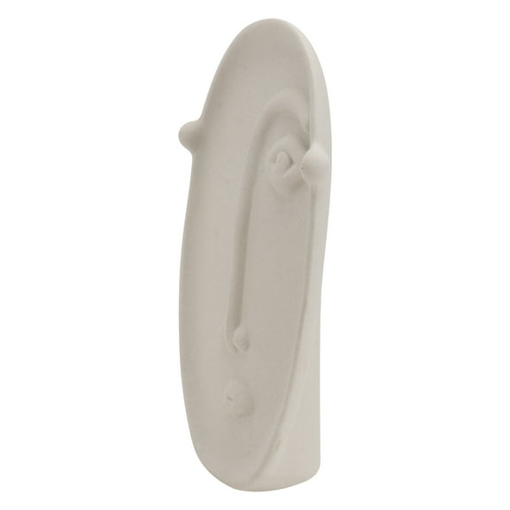 Raindrops Shaped Ceramic Face Vase Elegant Vase Miss 19.5x12cm White