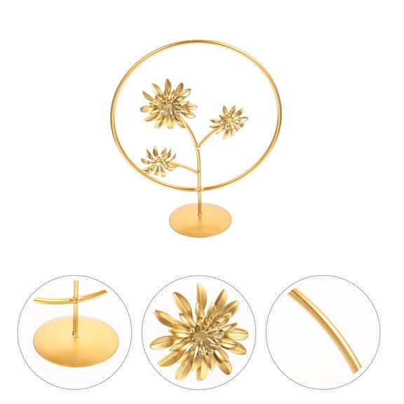 Raindrops Shelf Decor Sculpture Wrought Iron Leaf Ornament Office