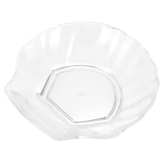 Raindrops Transparent Plastic Sea Shell Soap Holder for Bathroom Storage Suitable for Shower Bathtub or Sink 4.5 Inches