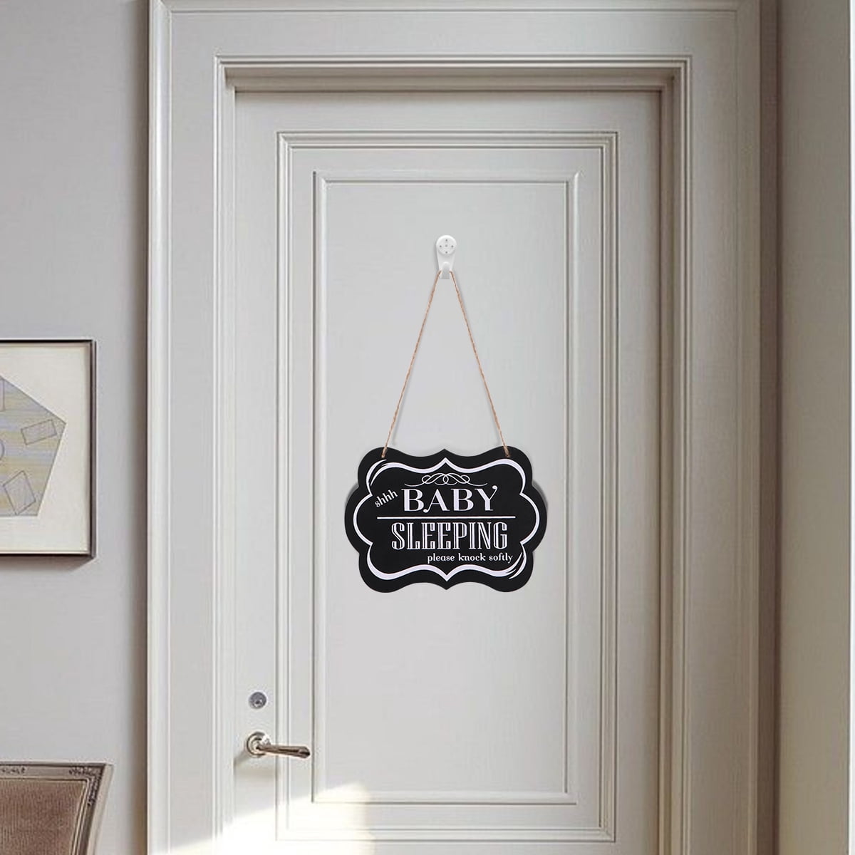 Raindrops Shhh BABY SLEEPING Please Knock Softly Decorative Wall Sign ...