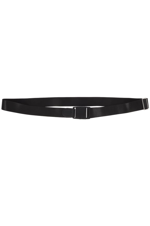 Shirt Lock Undergarment Belt in Black with Strong Elastic and Easy Lock for Shirt Holding
