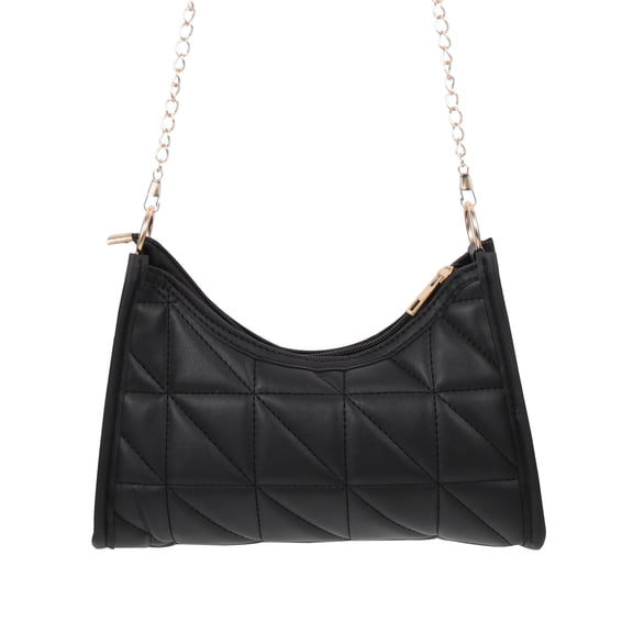 Raindrops Black Women's Shoulder Bag, Stylish Crossbody Purse with Adjustable Belt Strap, Elegant Handbag for Daily Use and Outings