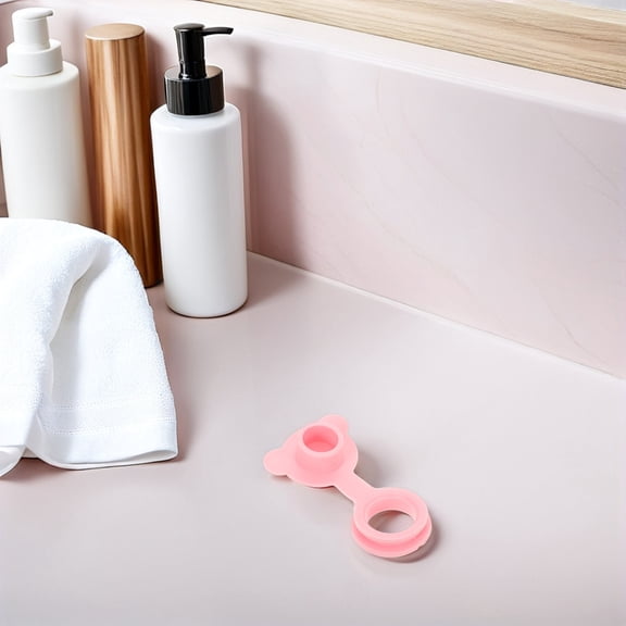 Raindrops Drain Plug Bathroom Tub Baby Bathtub Plug Pink Silicone 1Pcs