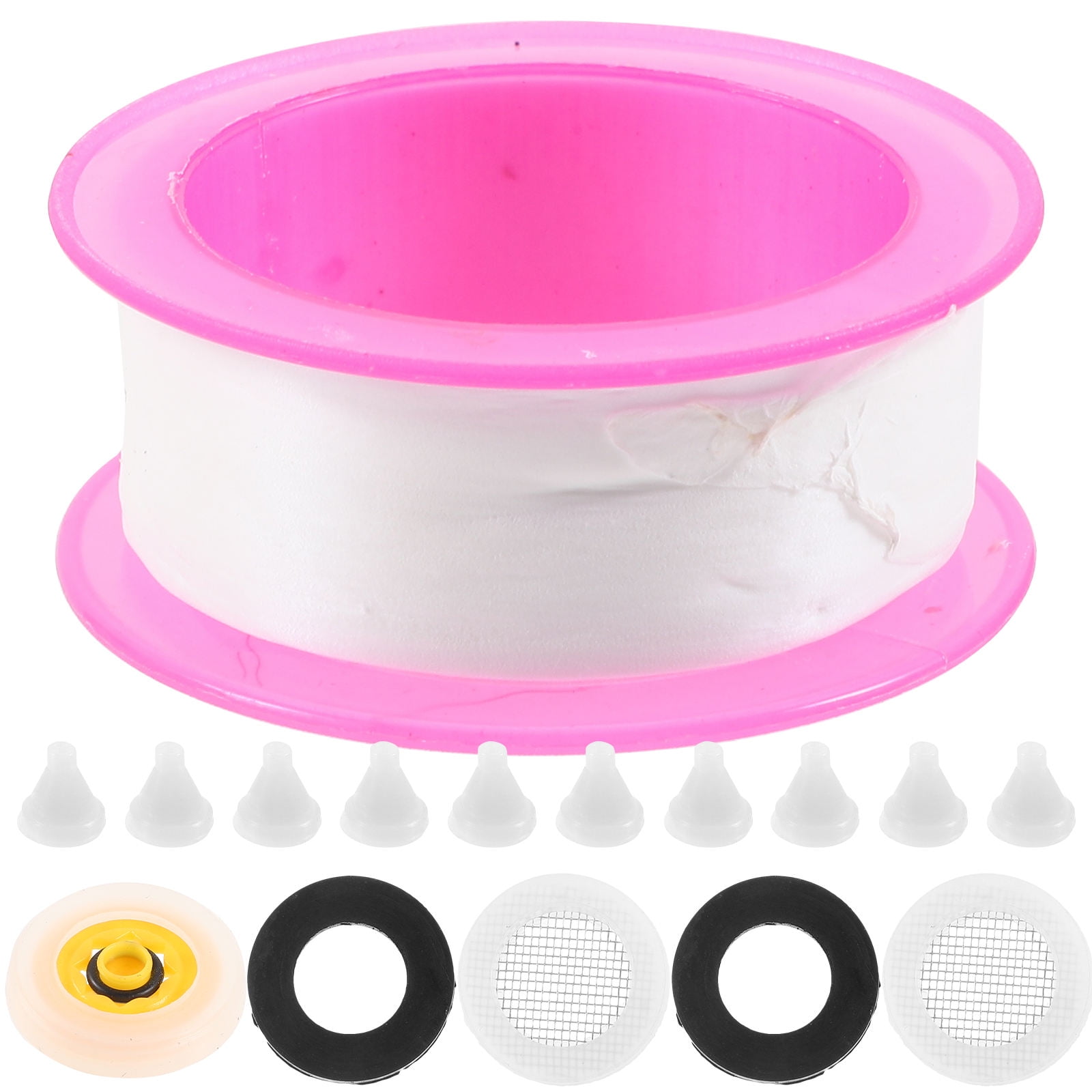 Raindrops Shower Head Replacement Parts in Pink Made of Silicone and Plastic for Home Use Fits Most Shower Heads