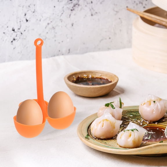 FOMIYES 5Pcs Silicone Egg Steamer Poacher Red Kitchen Cooking Tool for Oven Microwave Dishwasher