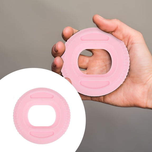 Raindrops Silicone Hand Grip Strengthener Rings for Training and in Pink Durable and Portable