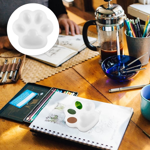 Raindrops Silicone Paint Palette for Makeup Color Mixing Tray Perfect for Artists and Students 7.5 x 5.2 inches