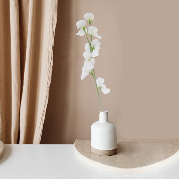 Raindrops Flower Arrangement Branches Simulation Pea Blossom Silk 1Pack Home Flower Decor